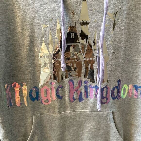 Magic Kingdom Iridescent Cinderella Castle Hoodie NWT!! - Picture 4 of 5